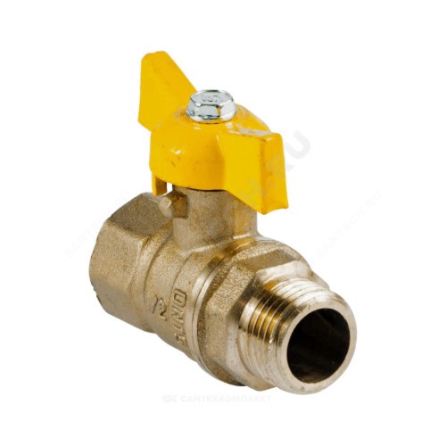 Кран шар ГАЗ 1/2" ВР/НР бабочка латун VALFEX (96/24)