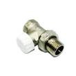 Клапан д/радиат. прям 1/2" запорный (обратка) STI 